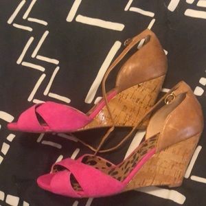Jessica Simpson cork wedges